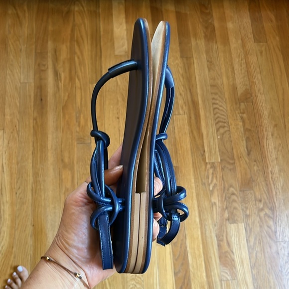 Jamie Haller Knot Sandal Navy Blue - Picture 8 of 10